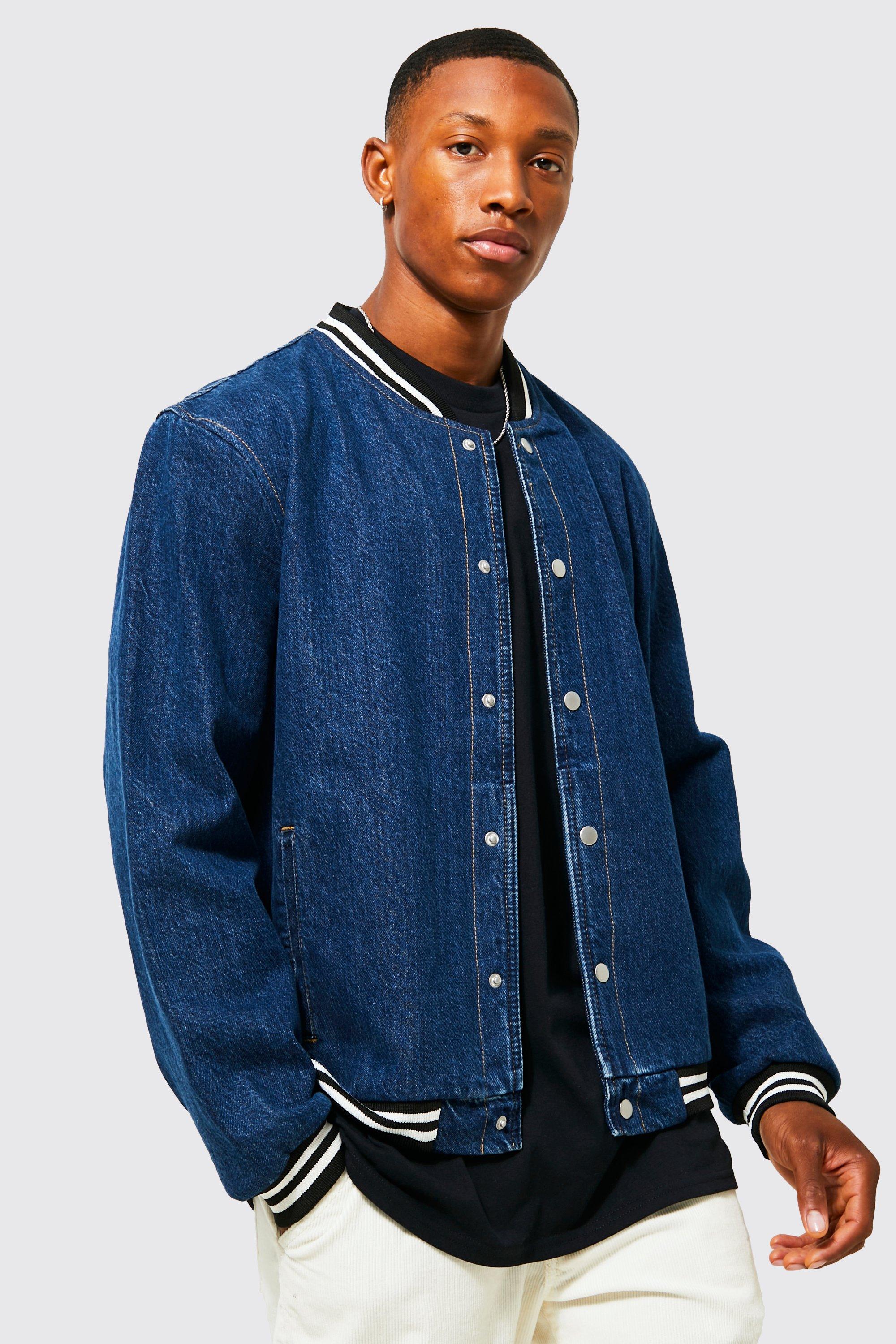 Denim on sale jacket bomber